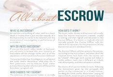 all about escrow flyer